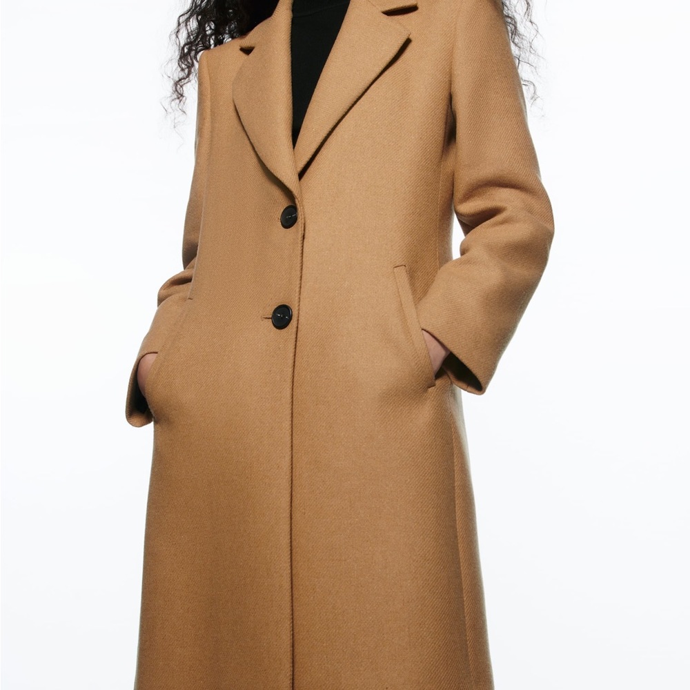 Zara Wool Camel Coat